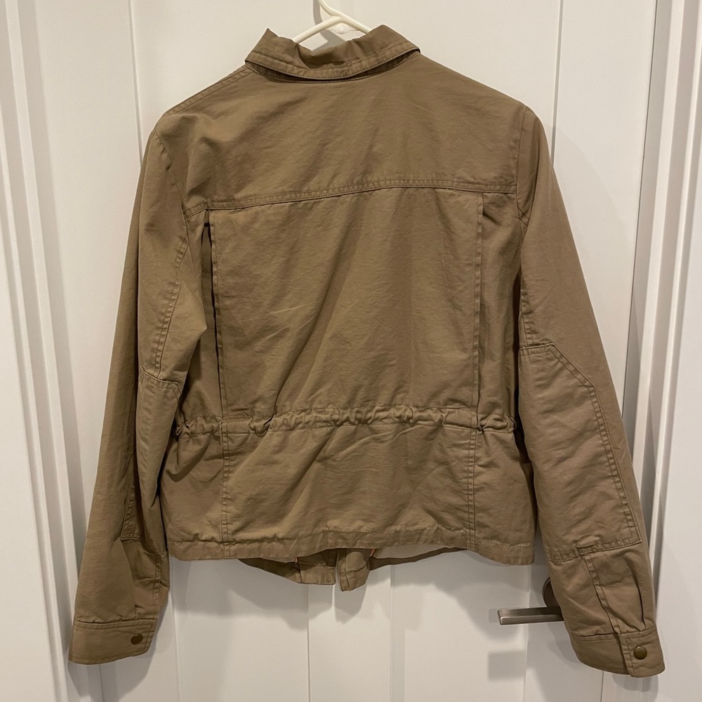 GAP Khaki Zip Up Utility Jacket Large - Picture 2 of 8